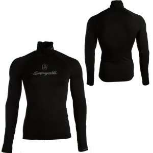   Neck Baselayer   Long Sleeve   Mens Black, XS/S