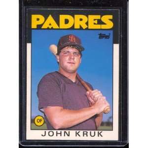  1986 Topps Traded #56T John Kruk XRC Sports Collectibles