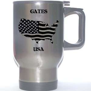  US Flag   Gates, New York (NY) Stainless Steel Mug 
