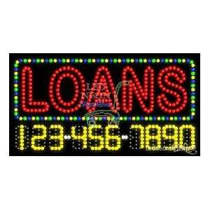  Loans LED Business Sign 17 Tall x 32 Wide x 1 Deep 