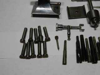 LARGE LOT OF ASSORTED WATCHMAKER LATHE TOOLS & PARTS  
