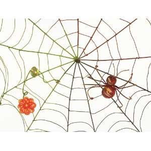  Garden Ornamental Red Spider Web with Flower, Bouncy and 