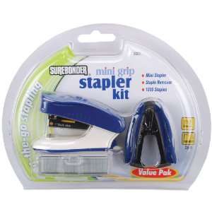  674191 Mini Grip Stapler Kit Blue Case Pack 1 Electronics