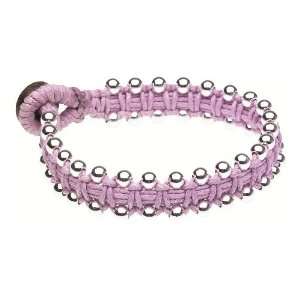 Lisbeth Dahl Rose Knotted Bracelet with Silver Beads