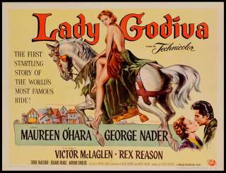 Lady Godiva 1955 Orig Movie Poster Paprbkd HalfSheet NM  