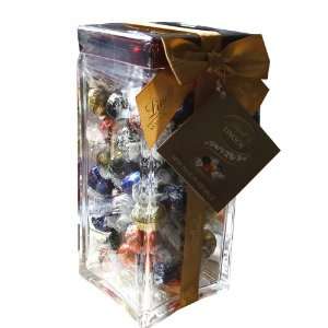 Lindt Assorted Holiday Gift Jar 69 Piece Assorted Chocolate Truffles 