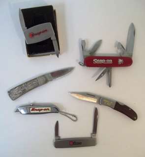 Snap on Lot Qty 6 Pocket Knives   Kershaw Zippo Swiss +  