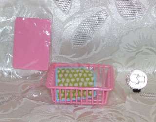 RE MENT KITCHEN DISH DRAINER FOR BARBIE 1/6 LITTLES  