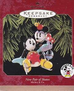 1997 Hallmark Disney New Pair of Skates Mickey Minnie Mouse Dated 