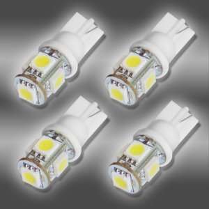  4x 5 SMD White High Power LED Car Lights Bulb Automotive
