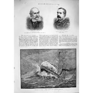 1887 MOLE KELSALL GRAIN STEAMER SHIP BUFFALO LAKE ERIE 