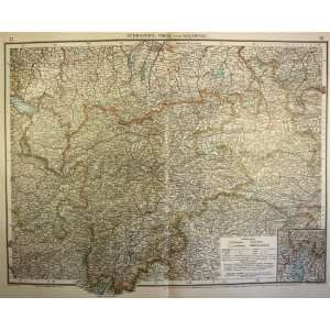  Velhagen and Klasing map of Sudbayern and Salzburg (1901 