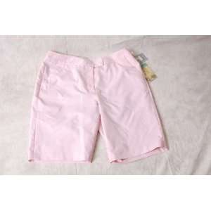  New Tehama Womens Bermuda Golf Shorts Color Pink Size 