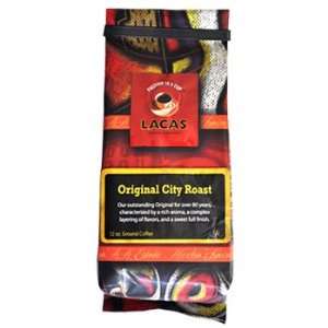  Lacas Coffee Original City Roast Ground Coffee 12oz Bag 