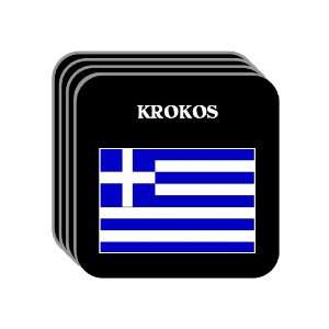 Greece   KROKOS Set of 4 Mini Mousepad Coasters 