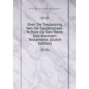  Over De Toepassing Van De Conjecturaal Kritiek Op Den 