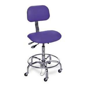  LABSTOOL BLUE VINYL W/CASTERS   ESD Chair, 1P Series, BioFit 