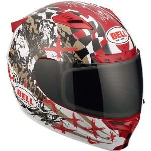  Bell Vortex Torn Helmet   X Small/Red Automotive
