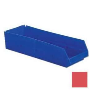  Lewisbins Plastic Shelf Bin, 6 5/8W X 17 5/8D X 4H, Red 