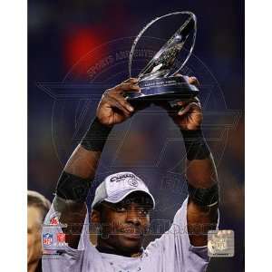  Rashard Mendenhall With the 2010 AFC Championship Trophy 