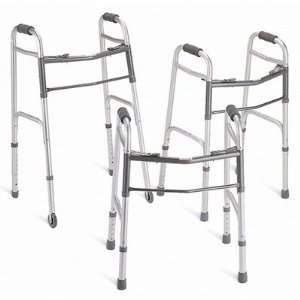  Walker, 2 Button, Folding, W/3in Wheel Health & Personal 