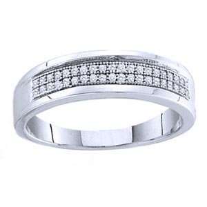   Carat Diamond Sterling Silver Wedding Band SeaofDiamonds Jewelry