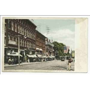 Reprint Congress Street toward Market Square, Portland, Me 1898 1931 