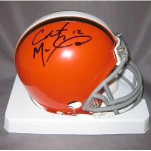Colt McCoy Autographed Cleveland Browns Mini Helmet