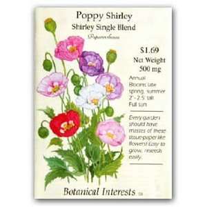  Poppy Shirley Single Blend Seed Patio, Lawn & Garden