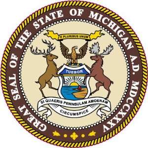  The Great Seal of the State of Michigan United States Car 