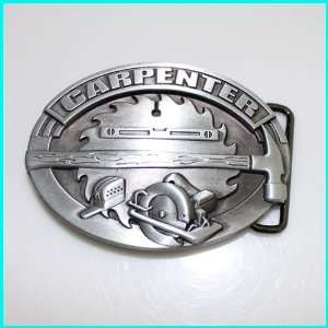  New Fashion Silver Carpenter Tool Belt Buckle 3D 046AS 