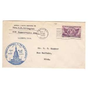   of C (73a)First Day Cover; The Capitol of Michigan The Hub of Industry