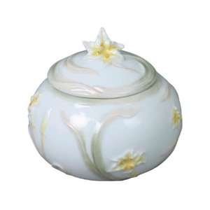  Lily Flower Porcelain Sugar Jar