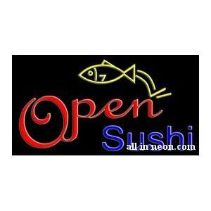  Large Sushi Open Neon Sign