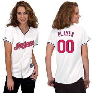  Cleveland Indians Customized Womens Home Replica Baseball 