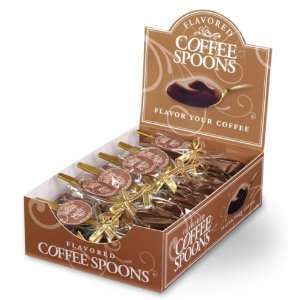 Gourmet Irish Crème Flavored Chocolate Spoons   24 Count Display Box 