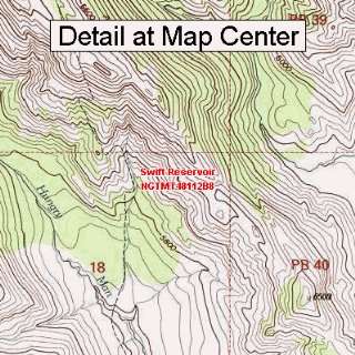   Map   Swift Reservoir, Montana (Folded/Waterproof)
