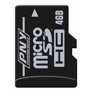  New   PNY 4GB microSDHC Card   P SDU4G4IN1 FS