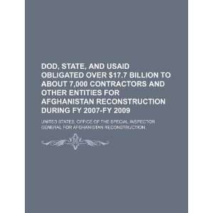  DOD, State, and USAID obligated over $17.7 billion to 