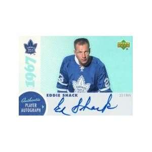  Eddie Shack Autographed/Hand Signed 1967 Leafs Card (ES1 