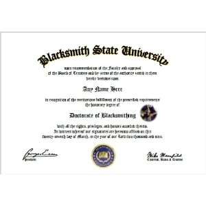  Blacksmithing Diploma   Blacksmith Lover Diploma 