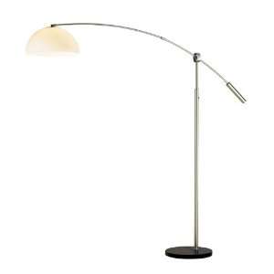  Adesso 4134 22 Outreach 1 Light Floor Lamps in Satin Steel 