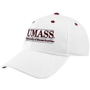 The Game Massachusetts Minutemen White 3 Bar Classic Adjustable Hat 