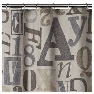  Home Typography Shower Curtain   72x72