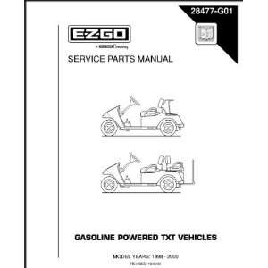  E Z GO 28477G01 1998 2000 Service Parts Manual For Gas TXT 