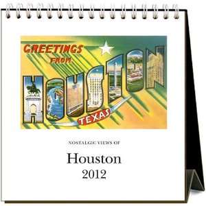  Nostalgic Views of Houston 2012 Easel Desk Calendar 