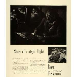  1941 Ad Royal Typewriter Writing Machines Navy Bomber 