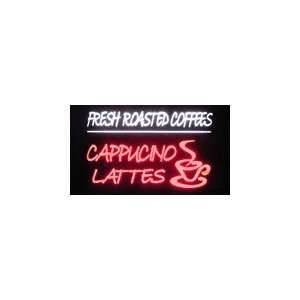  Coffee Cappuccino Latte Simulated Neon Sign 16 x 28
