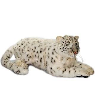  Hansa Snow Leopard Cub Stuffed Plush Animal, SItting Toys 