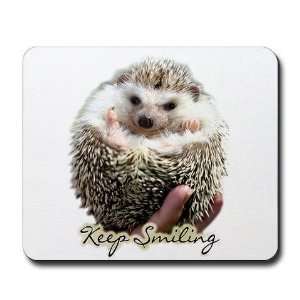  Hedgehog Keep Smiling Funny Mousepad by  Office 